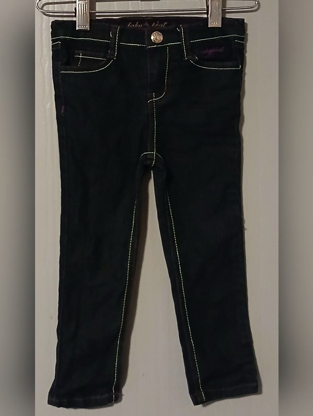 Baby Phat Girls 3t Black Purple Green Jeans